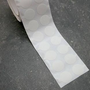 Double-sided adhesive discs, paper fleece, permanent/permanent 30 mm | 1000 pcs