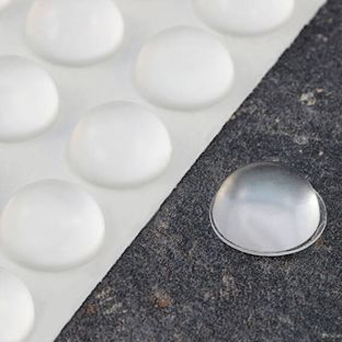 Ochrana nábytku, polokoule, samolepicí 19 mm | transparentní provedení 