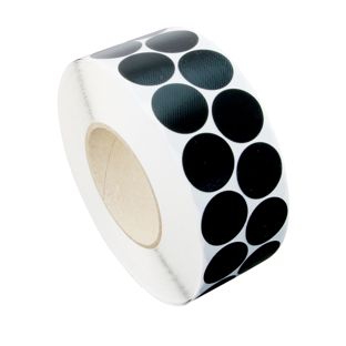 Fabric adhesive discs, black 30 mm | 2500 pcs
