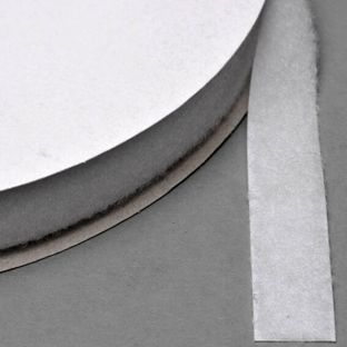 Suchý zip k našití, páska se smyčkami (25 m na cívce) 16 mm | bílá 