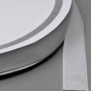 Hook and loop fasteners - tape, for sewing, hooks only (Roll with 25 m) 25 mm | white 