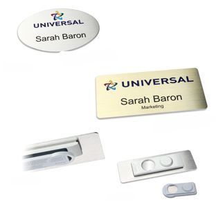 Name badges aluline-plus® alu-complete magnet 