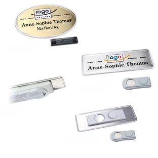 Jmenovky aluline-plus® alu-print, magnet 