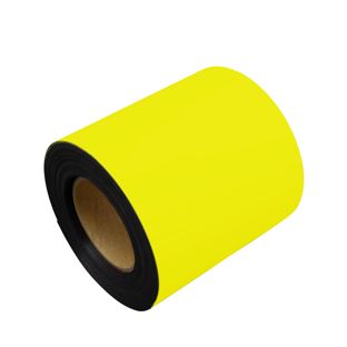 Coloured magnetic tape 150 mm | yellow  | 10 m | 1 mm