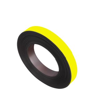 Magnetická páska barevná 20 mm | žlutá  | 10 m | 1 mm