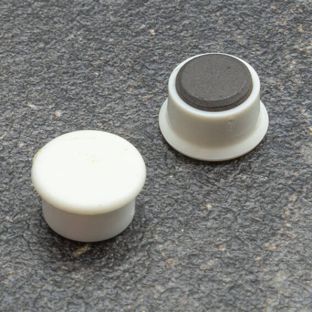 Kancelářský magnet, kulatý 13 mm | bílá 
