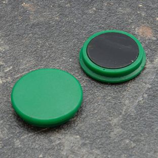 Office magnet, round 32 mm | green 