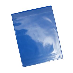 Magnetic pockets for A4, with 1 magnetic strip, short edge open, blue 