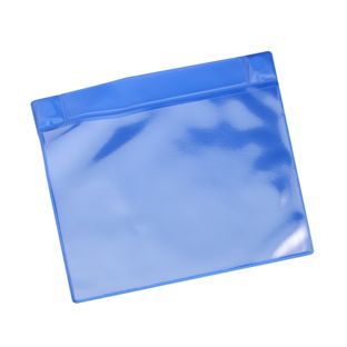 Magnetic pockets for A5, with 2 neodymium magnets, long edge open, blue 