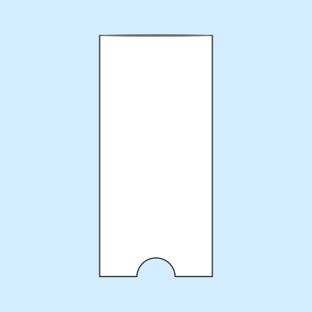 Samolepicí informační kapsy, úzká strana otevřená 35 x 75 mm 