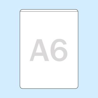 Rectangular pockets, self-adhesive, A6  | short edge  | without filling level  | PP 