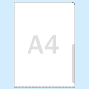 L-Folders for A4, transparent smooth  | 160 µm