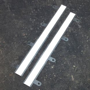 Plastic fasteners, self-adhesive with 4 eyelets  | transparent 
