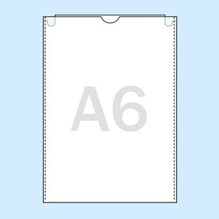 Document sleeves, transparent A6 