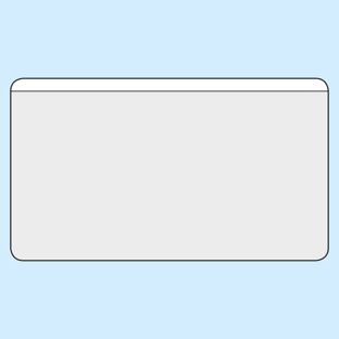 Business card pockets, self-adhesive, PP foil 105 x 60 mm  | front foil shortened 