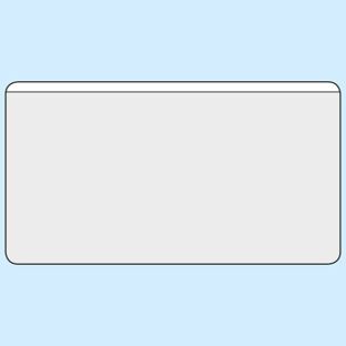 Business card pockets, self-adhesive, PP foil 110 x 60 mm  | front foil shortened 