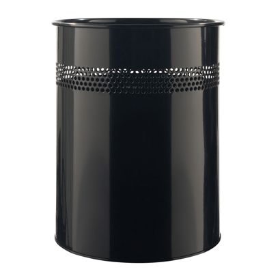 Metal waste paper bin null