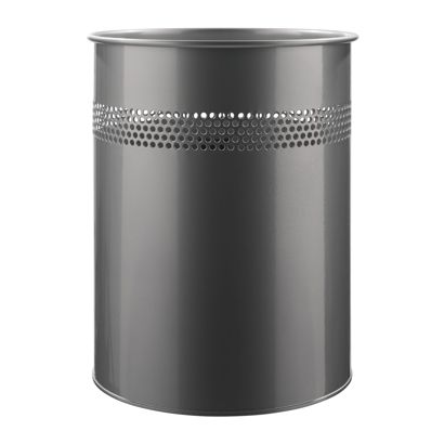 Metal waste paper bin null