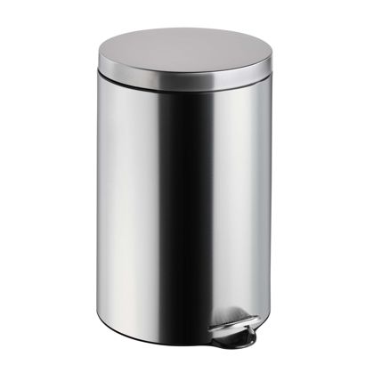 Pedal bin 20l stainless steel  | silver  | matt 