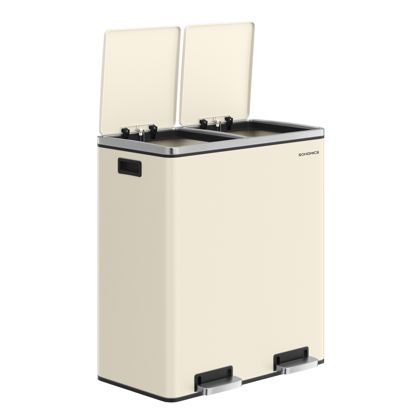 Pedal bin, 2 x 30 litres, Softclose
 beige