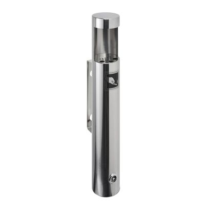 Wall-mounted ashtray DARWIN, stainless steel, silver 46 cm