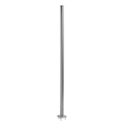 Upevňovací sloupek, 145 cm, ušlechtilá ocel, stříbrná 