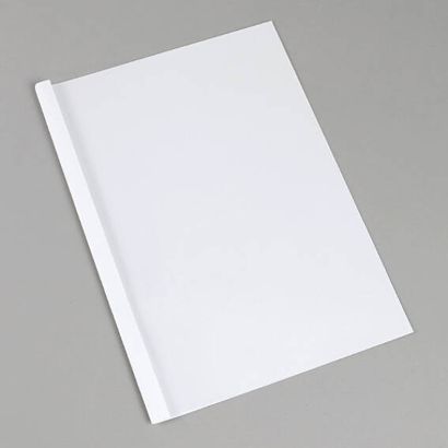 Obal pro tepelnou laminaci A4, lepenka ve vzhledu tkaniny, 15 listů, bílá  | 240 g/m² | 1.5 mm