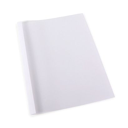 Obal pro tepelnou laminaci A4, lepenka ve vzhledu kůže, 40 listů, bílá  | 240 g/m² | 4 mm