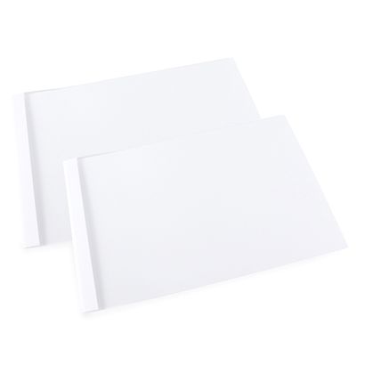Obal pro tepelnou laminaci A4, orientace na šířku, lepenka, bílé provedení 