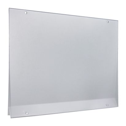 Poster holders, rigid PVC, with 4 round holes landscape | A4