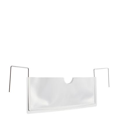 Kapsy na dokumenty s drátěným třmenem pro KLT přepravky, 240 x 90 mm, široká strana otevřená 