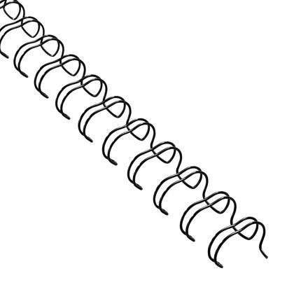 Wire bindings 3:1, A4 6,9 mm (1/4")  | black 