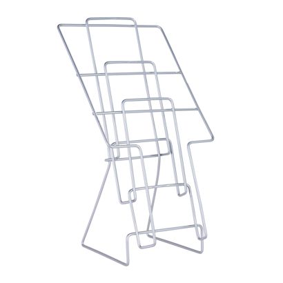 Wire leaflet holder JACKSON, silver, A4 