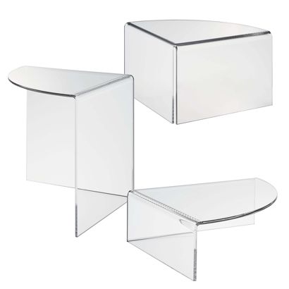 Display plinth, acrylic, transparent 