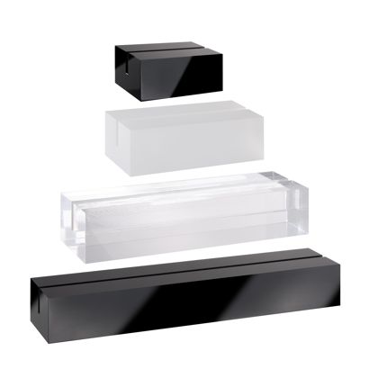 Card holder acrylic, base for variable insertion system MODUL 
