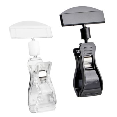 Sign-clip with big clamp and price tag holder 