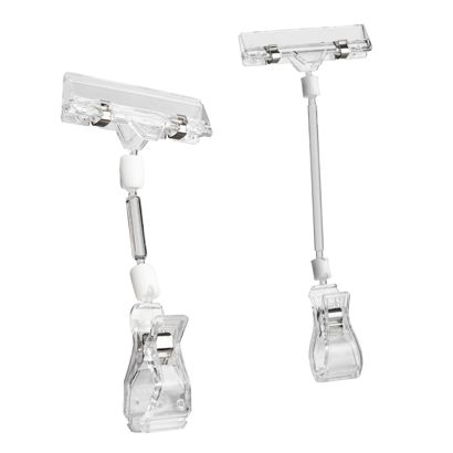 Sign-clip with big clamp, price tag holder and extension 