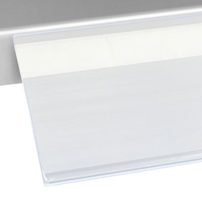 Regálová lišta DBR, samolepicí 52 mm | 1000 mm | transparentní provedení  | k nalepení (standardní lepicí páska) 