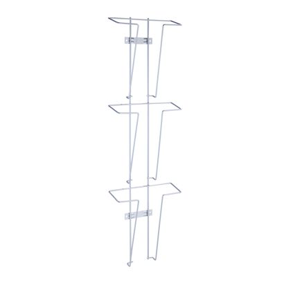 Wall leaflet holder JACKSON made of wire, A4, silver 