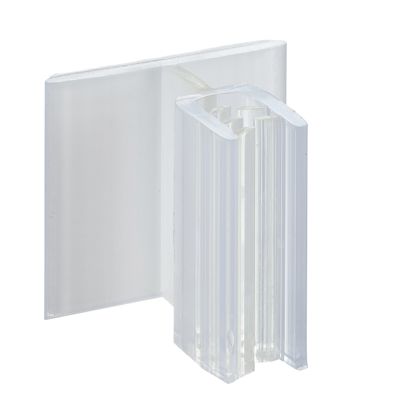 Super grip clip, self-adhesive 25 x 25 mm  | 90° -angle with flexible bridge 