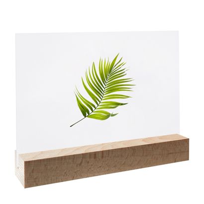 Card holder wood 150 mm | Beech  | straight insertion slot  | natural 