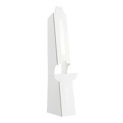 Cardboard struts (double-heart), white A3