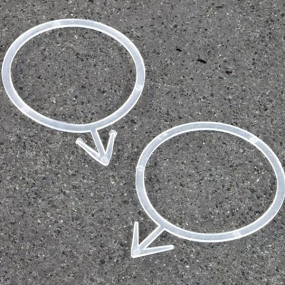 Bottle ring, ø = 40 mm, transparent 