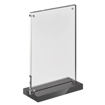 Magnetický stojan ve tvaru T s černým matným podstavcem A5 - 148 x 210 mm  | Formát na výšku 