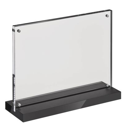 Magnetický stojan ve tvaru T s černým matným podstavcem A5 - 210 x 148 mm  | Formát na šířku 