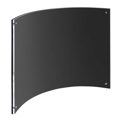 magnetic photo frame, curved 200x300 mm/A4  | transparent|black 