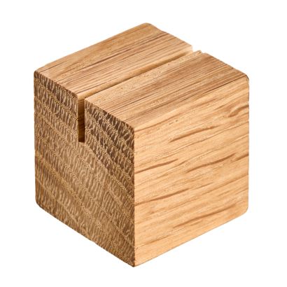 Držák karet SQUARE rovná zasouvací štěrbina | 30 x 30 mm | Dubové dřevo | olejovaný