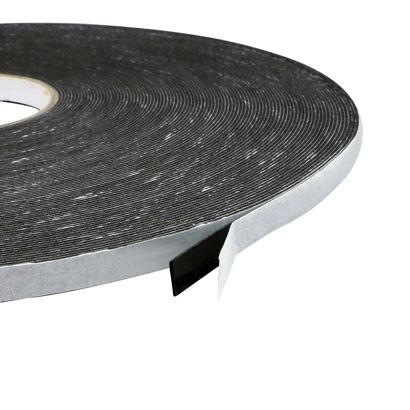Double-sided foam adhesive PE tape, black, 1 mm thick, strong adhesive, EL100-02  12 mm