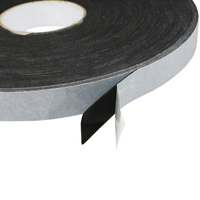 Double-sided foam adhesive PE tape, black, 1 mm thick, strong adhesive, EL100-02 25 mm