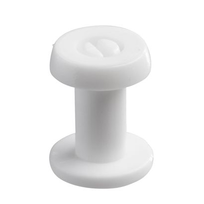 Snap rivets with thick head white  | 10 mm